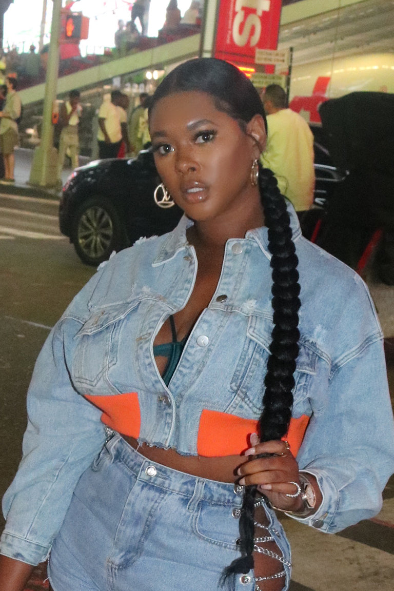 Kiya Crop Denim Jacket